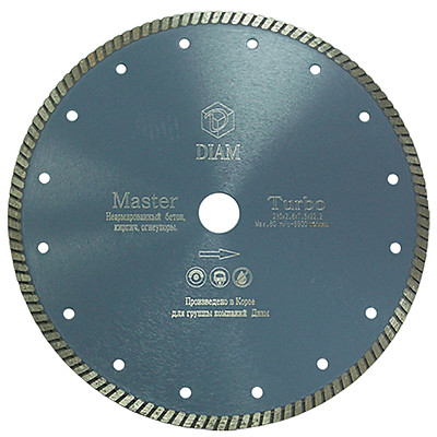 Алмазные диски для сухой резки ручным электроинструментом, тип "Турбо"/"Корона"